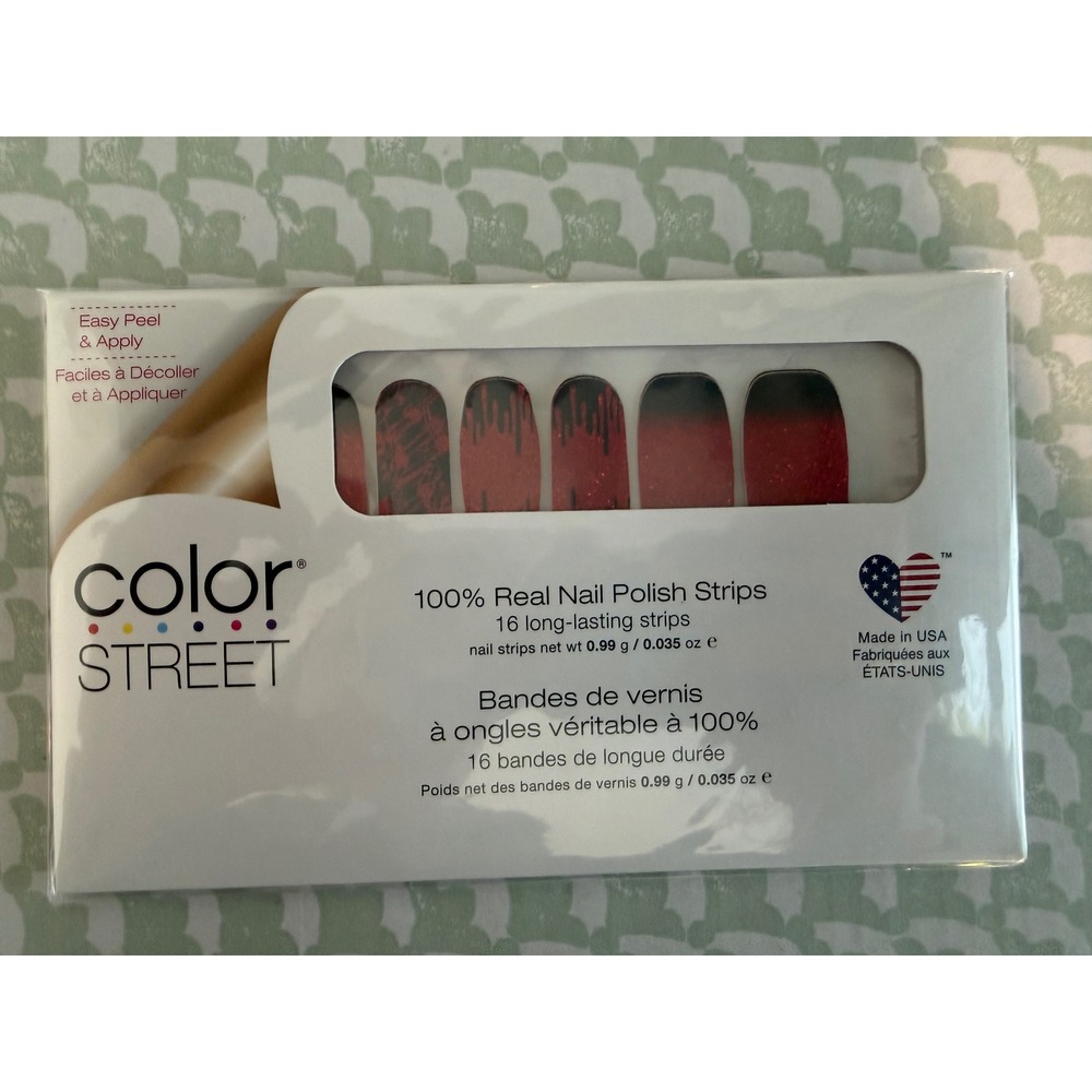 Retired Color Street Halloween Nail Polish Strips Material Ghoul